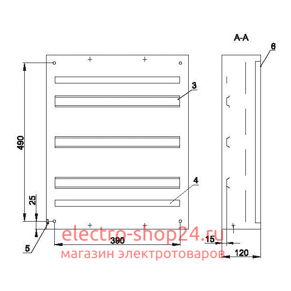 Щит металлический ЩРн-54з-1 36 УХЛ3 IP31 на 54 модуля навесной 540х440х120 TITAN 3 ИЭК серый MKM14-N-54-31-Z MKM14-N-54-31-Z - магазин электротехники Electroshop