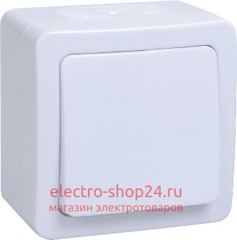 Выключатель 1-клавишный IP54 белый ГЕРМЕС PLUS ВС20-1-0-ГПБ ИЭК EVMP10-K01-10-54-EC EVMP10-K01-10-54-EC - магазин электротехники Electroshop