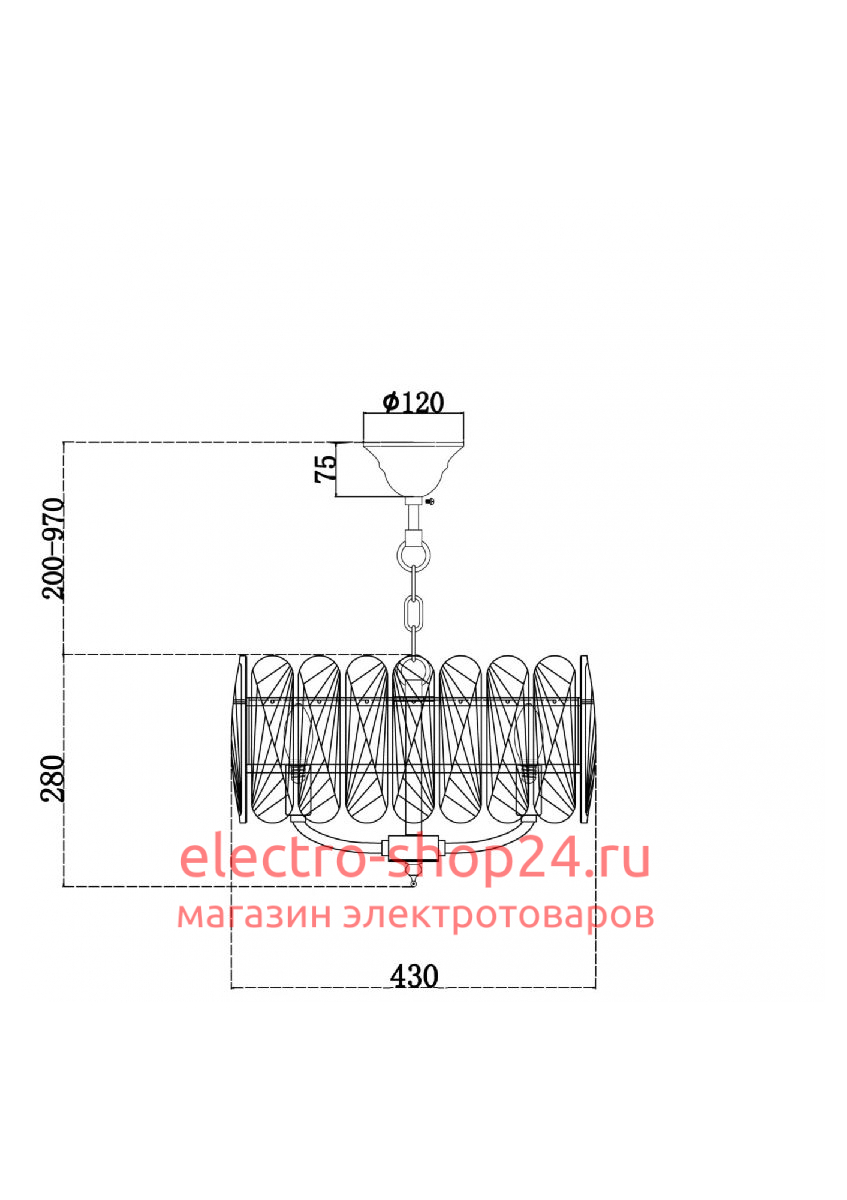 Подвесная люстра Maytoni Suite MOD122PL-05BS MOD122PL-05BS - магазин электротехники Electroshop