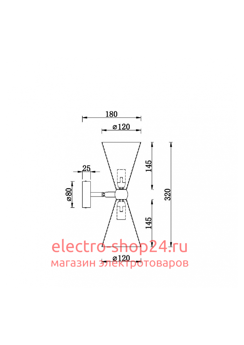 Бра Maytoni Vesper MOD108WL-02WG MOD108WL-02WG - магазин электротехники Electroshop