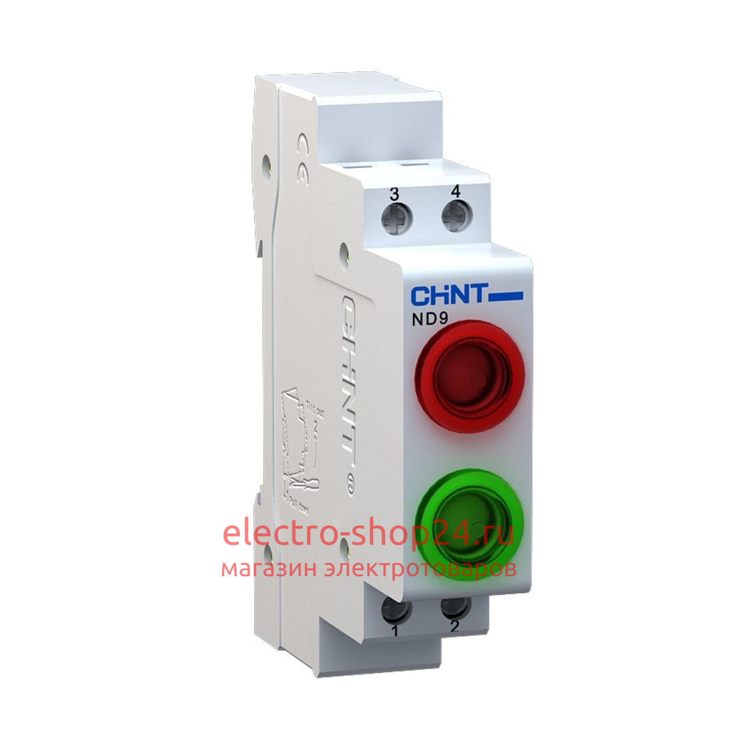 Индикатор ND9-2/gr красный+зелёный AC/DC230В (LED) (R) CHINT 594138 594138 - магазин электротехники Electroshop