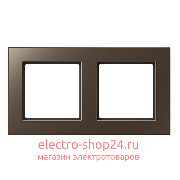 Рамка 2-ая Jung A Creation Мокко AC582MO AC582MO - магазин электротехники Electroshop