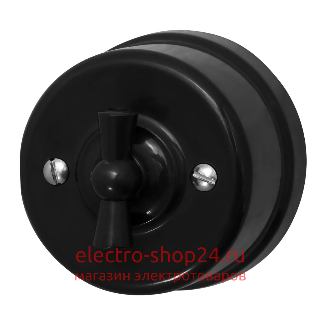 Выключатель 2-клавишный ОП Bironi Лизетта пластик цвет черный B1-202-23 - магазин электротехники Electroshop