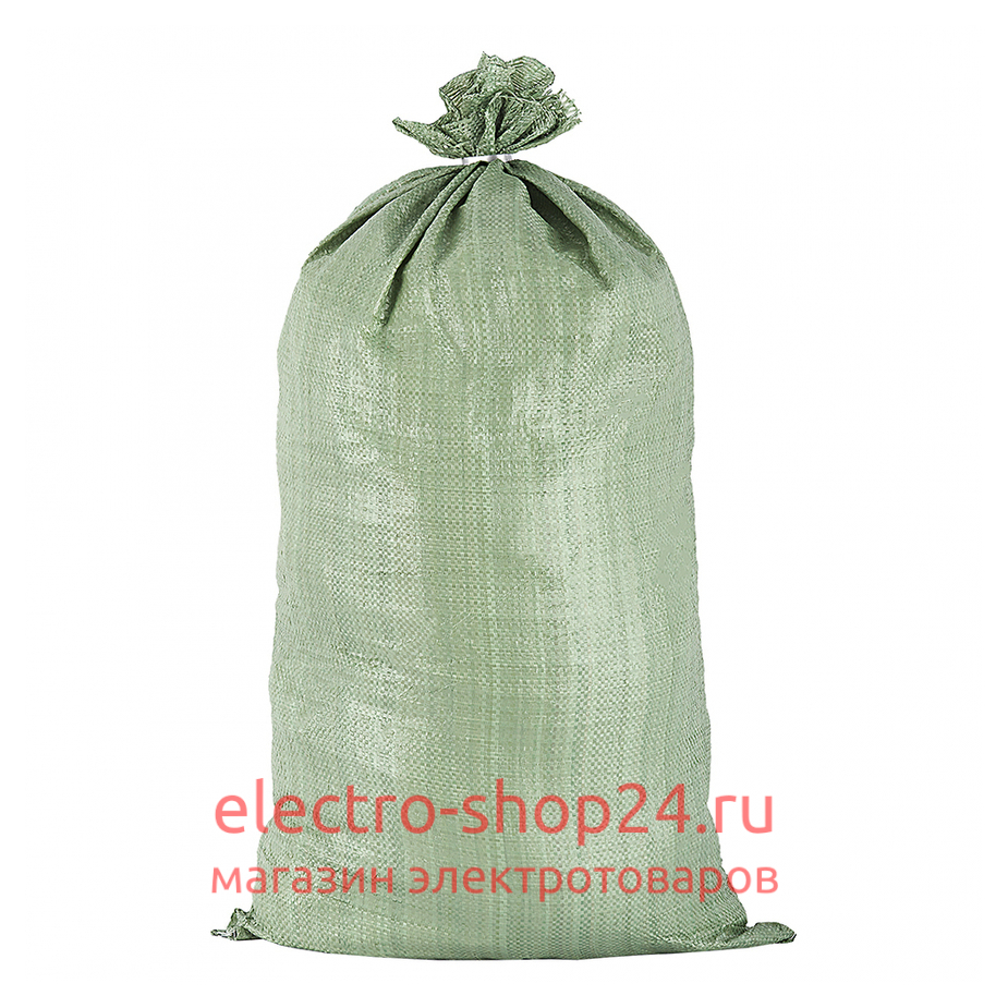 Мешок для мусора 50 л 500х900 мм полипропиленовый зеленый п9874 - магазин электротехники Electroshop
