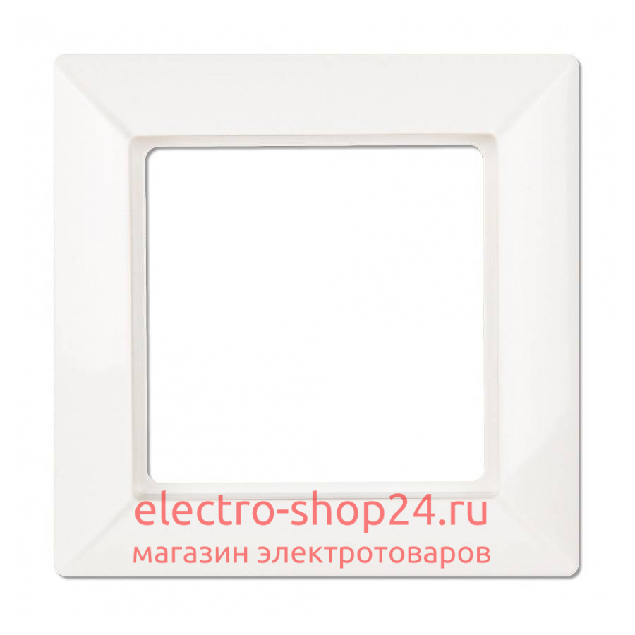Рамка 1-ая для вертикальной и горизонтальной установки Jung ECO Profi Белый EP481WW EP481WW - магазин электротехники Electroshop
