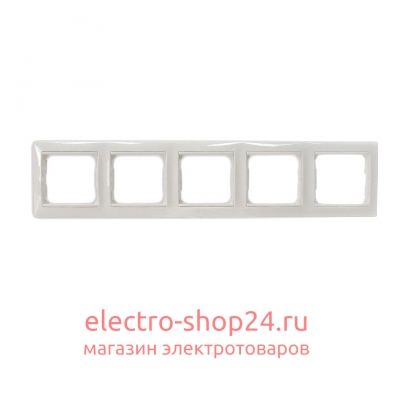 Рамка Legrand Valena 5 постов белая 774455 774455 - магазин электротехники Electroshop