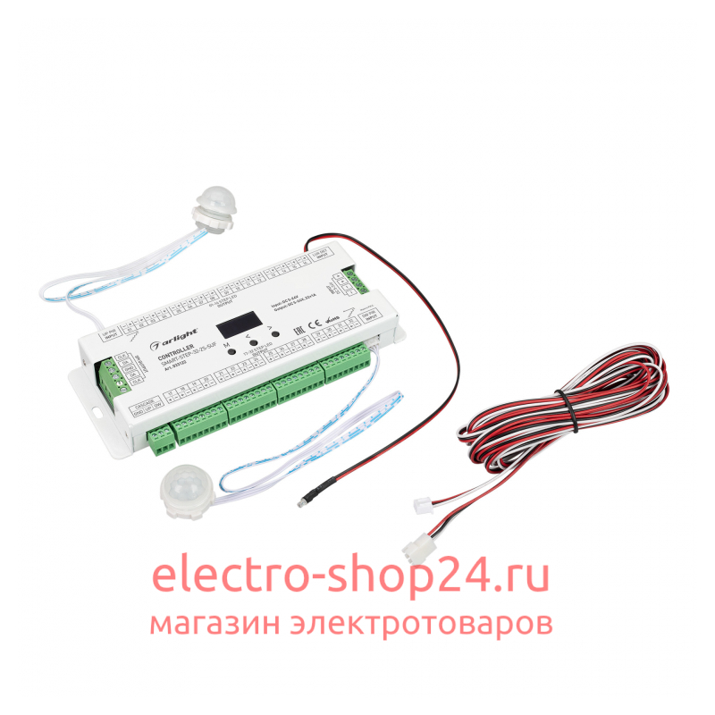 Контроллер лестничный Arlight Smart-Step-32-2S-SUF (5-24V, 32x1A, SPI) 033122 033122 - магазин электротехники Electroshop