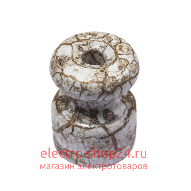 Изолятор Bironi R керамика мрамор (50 штук в упаковке) R1-551-090-50 R1-551-090-50 - магазин электротехники Electroshop