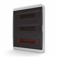 Щит навесной TEKFOR 54 модуля IP41, прозрачная черная дверца BNK 40-54-1 BNK 40-54-1 - магазин электротехники Electroshop