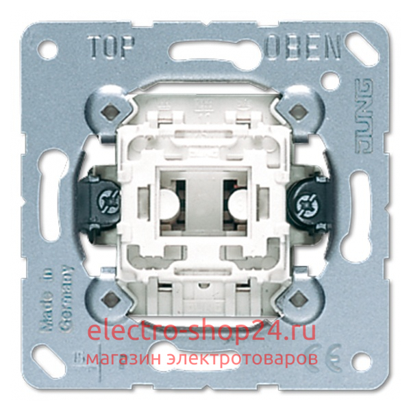 Выключатель 1-клавишный 10а Jung механизм 501U 501U - магазин электротехники Electroshop