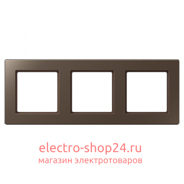 Рамка 3-ая Jung A Creation Мокко AC583MO AC583MO - магазин электротехники Electroshop