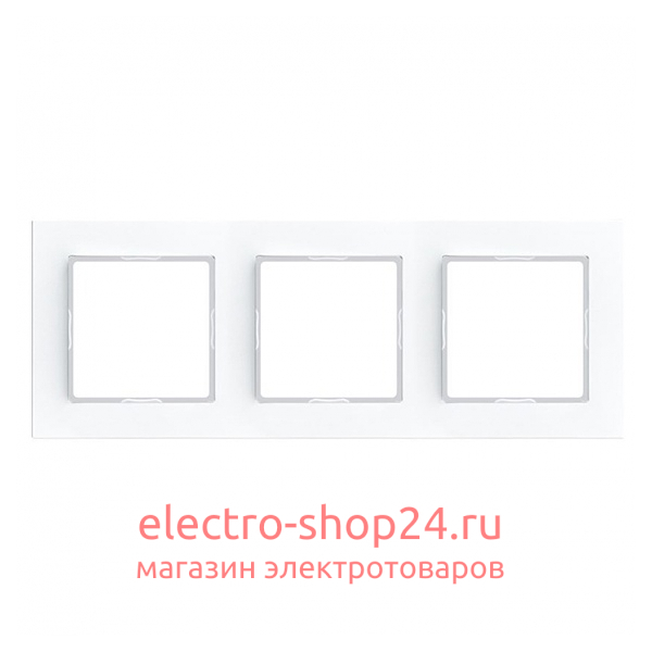 Рамка 3-ая Jung A Creation Белый AC583WW AC583WW - магазин электротехники Electroshop