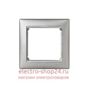 Рамка Legrand Valena 1 пост алюминий/серебряный штрих 770351 770351 - магазин электротехники Electroshop