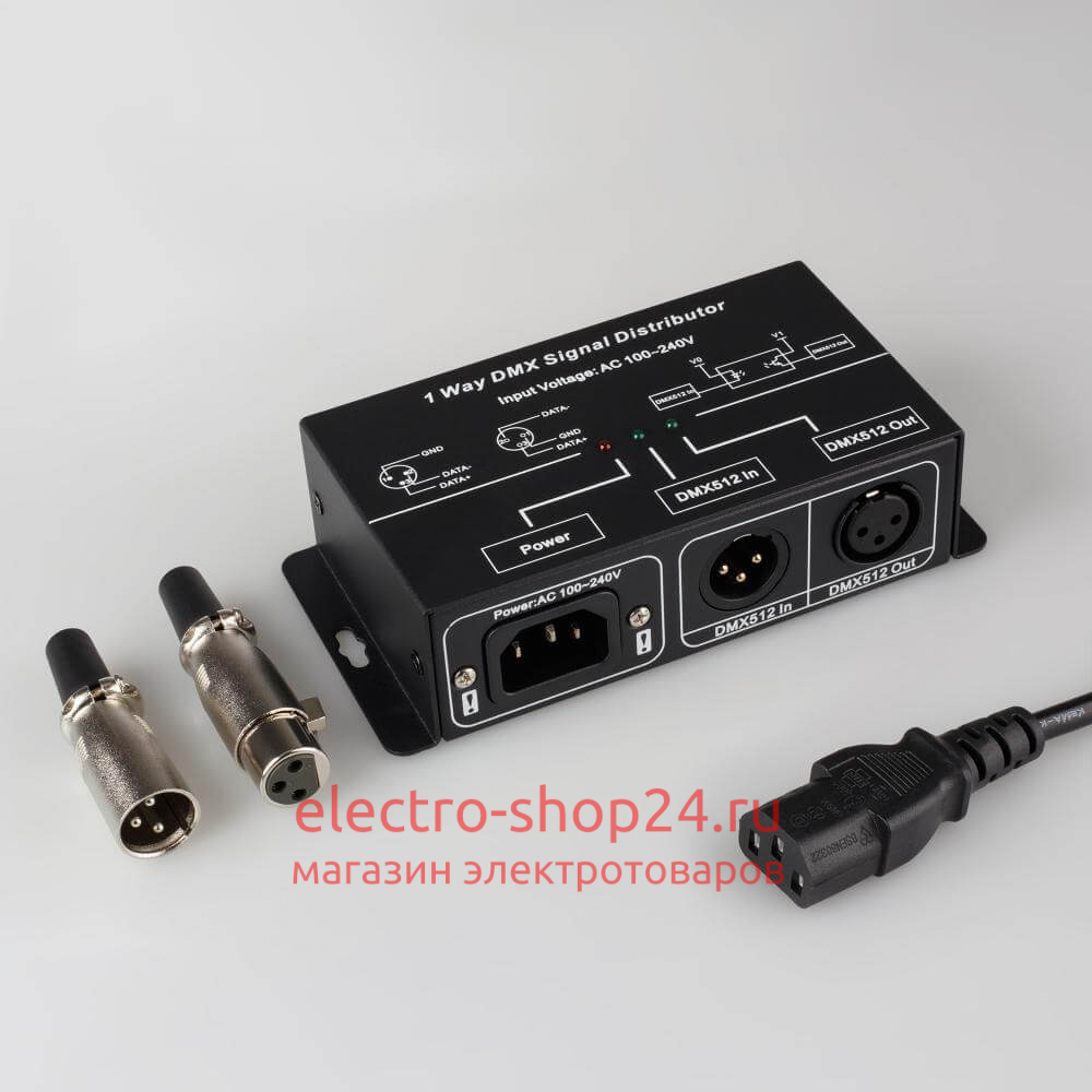 Усилитель Arlight DMX-сигнала LN-DMX-1CH (220V) 016921 016921 - магазин электротехники Electroshop