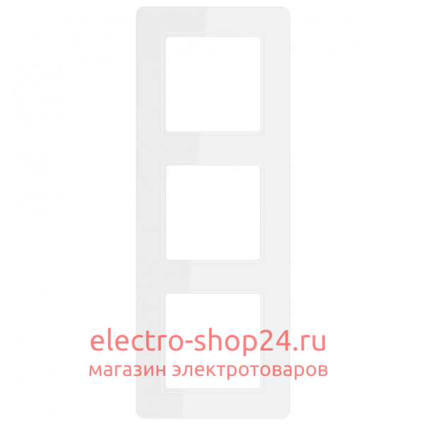 Рамка 3-ая Jung A flow Белоснежный матовый AF583BFWWM AF583BFWWM - магазин электротехники Electroshop