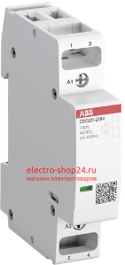 ESB16-20N-01 Модульный контактор ABB (16А АС-1, 2НО) катушка 24В AC/DC 1SBE111111R01201 модуль 1SBE111111R0120 - магазин электротехники Electroshop