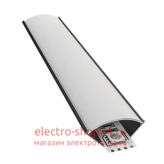 Профиль для светодиодной ленты угловой LO-LAU-1616-2, длина 2м, комплект, накладной - магазин электротехники Electroshop