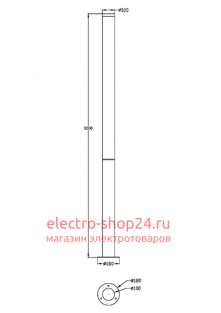 Ландшафтный светильник Maytoni Ginza O041FL-L100B3K O041FL-L100B3K - магазин электротехники Electroshop