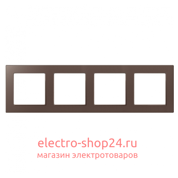 Рамка 4-ая Jung A Creation Мокко AC584MO AC584MO - магазин электротехники Electroshop