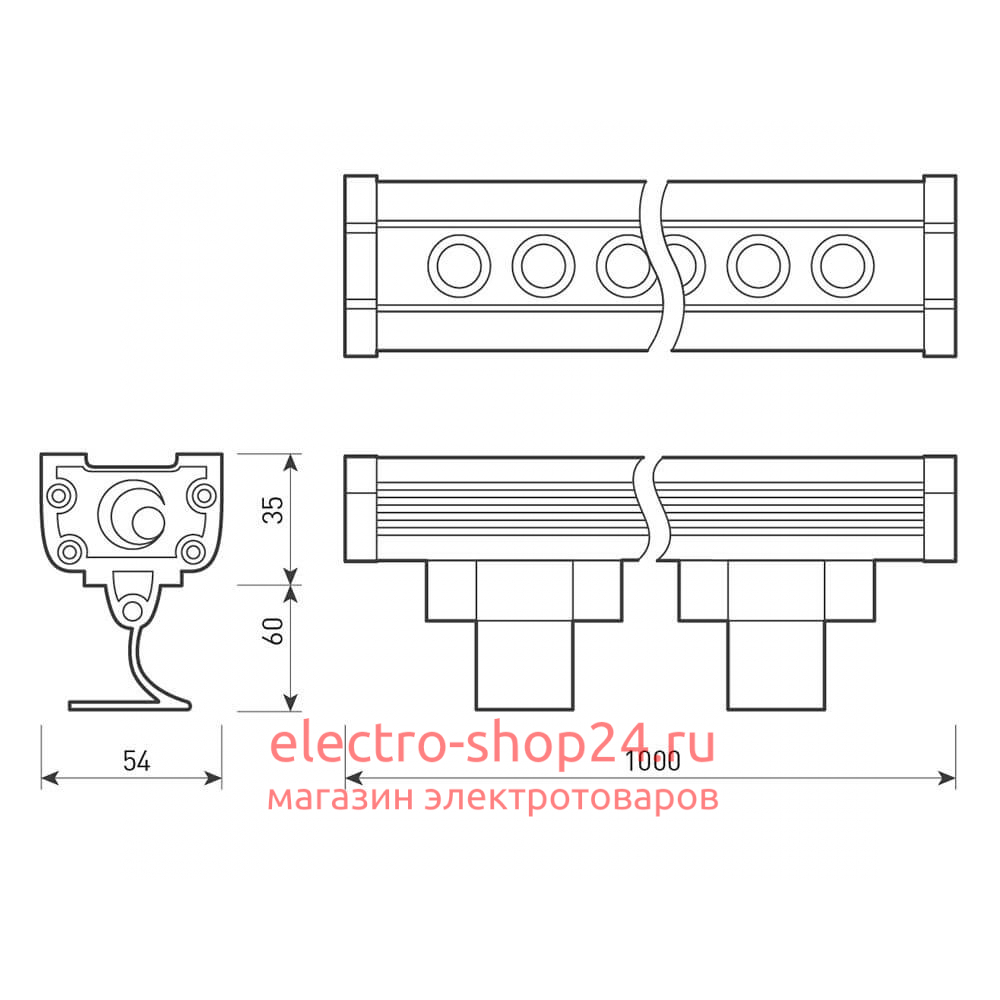 Прожектор Arlight AR-LINE-1000L-36W-220V Day 024305 024305 - магазин электротехники Electroshop