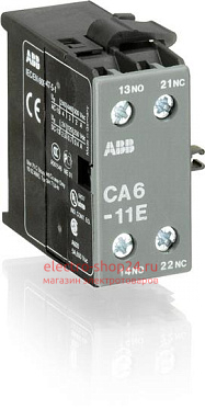 Дополнительный контакт АВВ CA6-11E боковой для миниконтакторов B6-, B7-40-00, BC6-, BC7-40-00 GJL1201317R0002 GJL1201317R0002 - магазин электротехники Electroshop