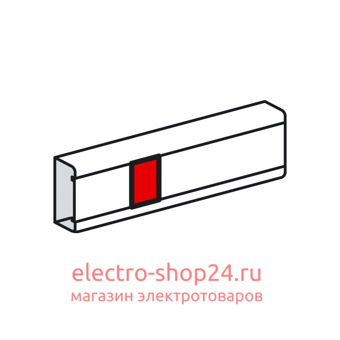 Накладка на стык крышки 638001 для кабель-каналов Metra 85х50, 100х50 и 130х50 - магазин электротехники Electroshop