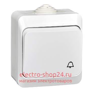 Кнопочный выключатель Этюд IP44 Schneider Electric белый KA10-041B KA10-041B - магазин электротехники Electroshop