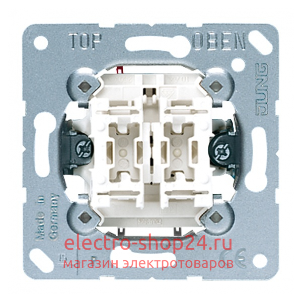 Выключатель 2-клавишный 10а Jung механизм 505U 505U - магазин электротехники Electroshop