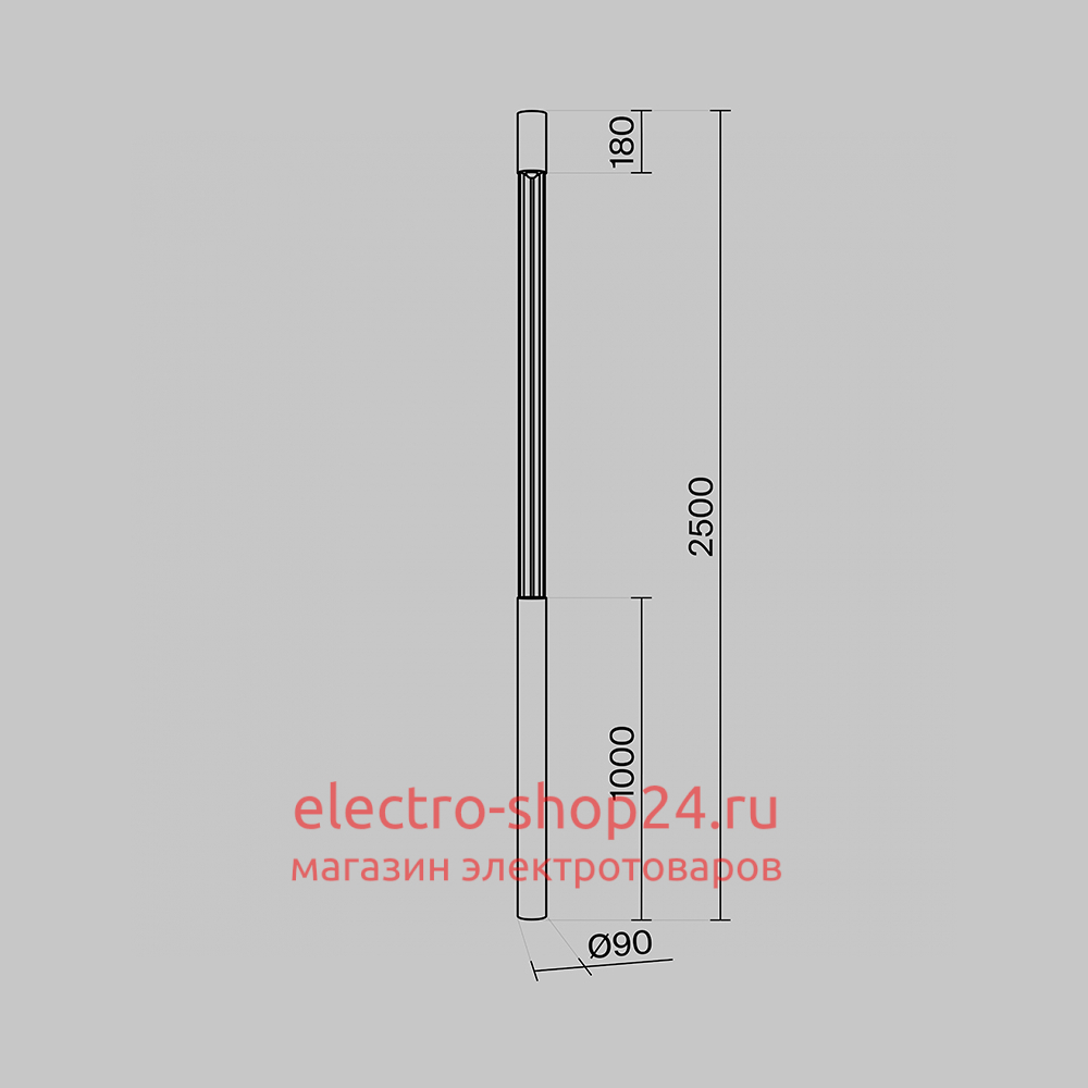 Парковый светильник Maytoni Mill O427FL-L30GF3K O427FL-L30GF3K - магазин электротехники Electroshop