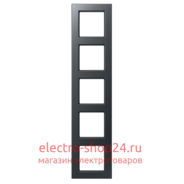 Рамка 5-ая Jung A550 Матовый антрацит A5585BFANM A5585BFANM - магазин электротехники Electroshop